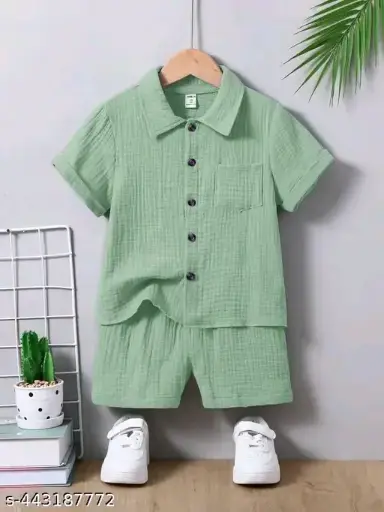 Fancy Boy's Top & Bottom Suits